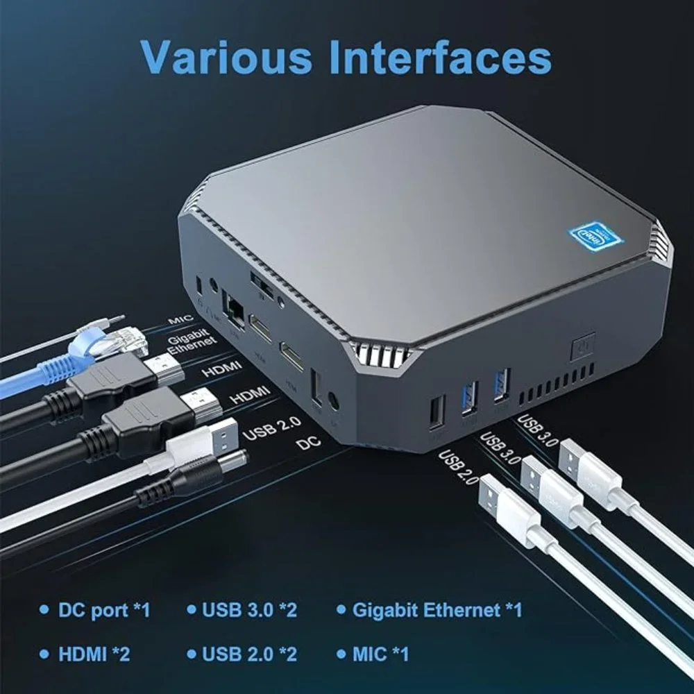 Mini PC Windows 10 Pro 8GB Intel Celeron J3455 Processor
